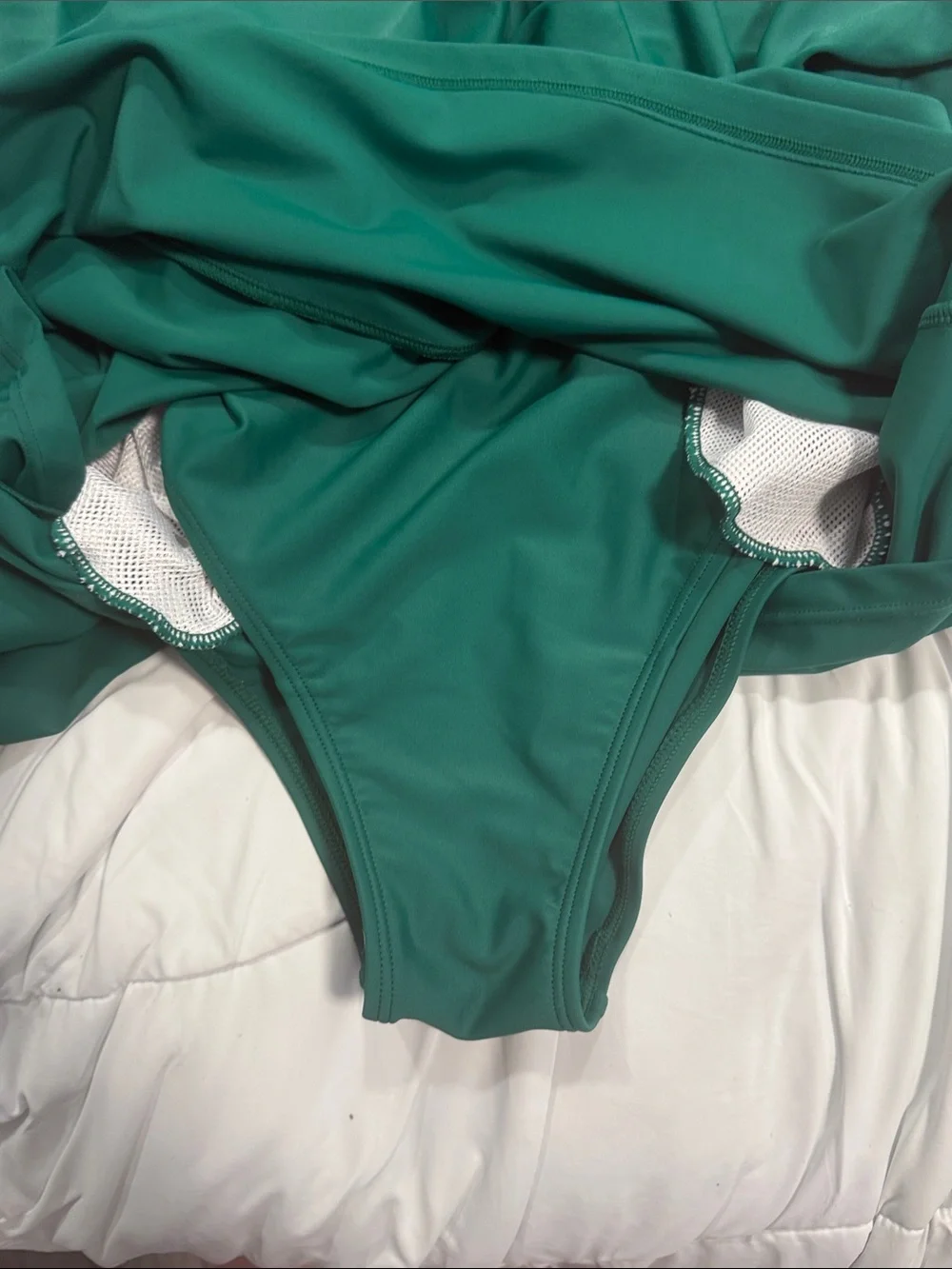 Green Ruffle Sleeve Romper - Picture 5 of 6